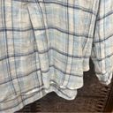 CP Shades  linen tunic blouse XS Small window pane blue long sleeved boho Photo 4