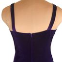 Onyx Vintage 90s  Night Dress Evening Gown Purple Velvet Sweetheart Neckline Maxi Photo 5