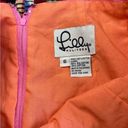 Lilly Pulitzer  Pink Mini Skirt Embroidered Orange Palm Trees Size 6 Tropical Photo 2