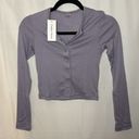 Outdoor Voices  CozyRib Cropped Cardigan - Earl Grey Photo 1