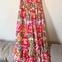 Abel the label  Strapless Maxi Dress Floral NWT Size Small Beach Photo 0