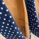 Comfortview  9.5 Wide Width Blue Polka Dot Spencer Espadrilles Photo 5