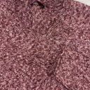 prAna Women's  Sweater Split Hem Heather Burgundy Cable Knit Pattern Large Photo 0