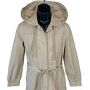 London Fog Vintage 80’s  Maincoats Hooded Trench Coat Size Women’s 12R Photo 14