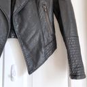 Jack by BB Dakota  Amanda Gray Vegan Faux Leather Moto Jacket XS Women’s Photo 4