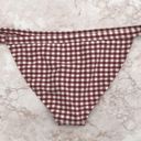 Topshop White and Brown Gingham Cheeky  Bikini Swim Bottoms Photo 8