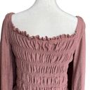 ASTR Tabitha Smocked Square Neck Top Photo 6