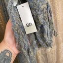 BP . Nordstrom blue/gray thick fluffy scarf, one size NWT Photo 2