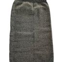 Beads + Pastel Skirt Womens X Small Heather Grey Gold Knit Stretch Midi Length Gray Size XS Photo 0