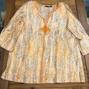 Westbound  Embroidered Cotton Print Tunic Coverup S Photo 0