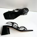 Marc Fisher  Sandals Womens Size 6.5 Black Leather Square Toe Block Heel Photo 5