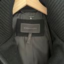 BCBGMAXAZRIA Samantha Black Wool Toggle Hooded Coat in Black Size Large Photo 4