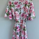 Show Me Your Mumu Pink Floral  Short Sleeve Robe. Photo 1