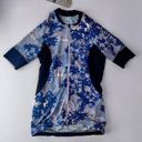 Sweaty Betty Size XS  Cycling Jersey Women's Blue Floral Short Sleeve Biking Kit Photo 0