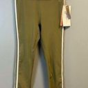 Gottex  Leggings Dusty Olive Ankle Length Legging w/ White Stripes Sz S NWT Photo 0