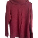 Caslon  Women Sweater Cowl Neck Pullover Long Sleeve Boil Knit Side Slits XS Red Photo 0