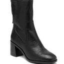 Kelsi Dagger  Island Black Boots Sz 9 New Heeled Back Zip Chunky Heel Bootie Photo 9