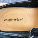 Comfortview  Sandals Womens 10.5 W Mariam Mules Black Faux Leather Easy Open Top Photo 11