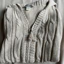 Christopher & Banks Neutral Zip Sweater Photo 2