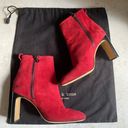 Rag and Bone Red Suede Ankle Boots Photo 8