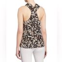 Rebecca Minkoff  Winnie Floral Halter Top Twist Front Flower Tank Top Satin Large Photo 3