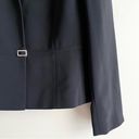 Tahari  Arthur S. Levine Classic One Button Black Blazer Jacket, Size 8 Petite Photo 4