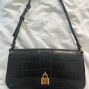 Mango Black Croc Purse Shoulder Bag Photo 0