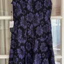 Tommy Hilfiger Purple And Black Floral Lace Dress Photo 1