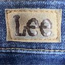 Lee  Size 12 Petite Relaxed Fit Straight Leg Midrise Dark Blue Jeans 5 Pockets Photo 9