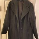 Frenchi Women’s Wool Tea Length Pea Coat Black Size L Photo 0