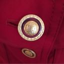 Gallery Gorgeous, Stunning, Luxurious Red Trench with Gold Detailed Buttons Photo 3