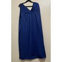 Vanity Fair Vintage  Robe Nightgown 2-Piece Set Navy Blue Medium Long Made In USA Photo 5