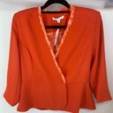 CAbi New  Jane Grenadine Chiffon Crossover Jacket #216 Size 4 Photo 0