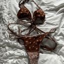 SheIn Paisley Triangle Halter Thong Bikini  Photo 1