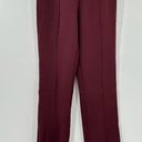 Lulus  Minding My Business High Rise Split Hem Pants Womens Sz XS Burgundy Red Photo 1