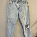 Abercrombie & Fitch Curve Love Distressed High Rise Mom Jeans Size 28 Photo 3