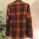 Yellow plaid flannel plaid button up down shirt Size M Photo 1