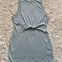 l*space Dress Seaview Sleeveless Front Twist Mini Sky Blue L NWT New Photo 2