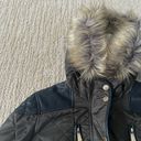 BCBGeneration  Dark Olive Quilted Winter Coat with Furry Hood Photo 8