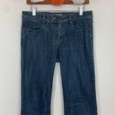 CAbi  Mid Rise Flare Leg Dark Wash Jeans Size 6 Photo 2