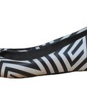 Melissa  + Gareth Pugh Womens Ballet Flats Shoes Black White Slip On Geometric 10 Photo 3