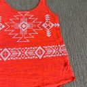 Vintage Havana  Orange Aztec Print Tank Top Photo 2