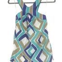 Trina Turk  GEOMETRICAL SILK BLEND SUMMER HALTER TOP WOMENS SIZE 0 RETAIL $178 Photo 8