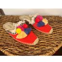 Anthropologie Soludos  Unique Coco Pompom Espadrille Mules 7.5 Photo 3