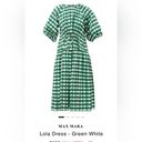 Max Mara Weekend  Green Gingham Check Cotton Midi Dress Photo 4