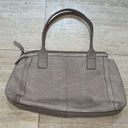 Fossil Rare  Hayden Leather Textured Satchel Bag Beige Stone Photo 1