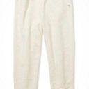 American Eagle  Boyfriend Oatmeal Color Flower  Embroidery Sweatpants Size Med Photo 0