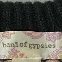 Band of Gypsies  Black Purple Fair Isle Pattern Knit Melaina Sweater Size Small Photo 7