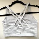 Lululemon  Energy Longline Sports Bra B-C Cup Heritage Camo Grey White Size 4 Photo 3