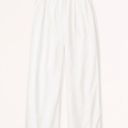 Abercrombie & Fitch Abercrombie Linen-Blend Tailored Wide Leg Pant in White Photo 1